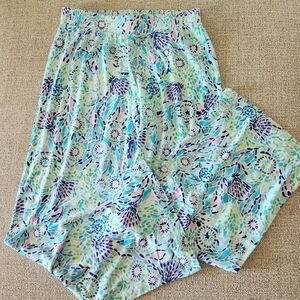 Lilly Pulitzer Lorena Breezy Palazzo Pants Womens Small Blue Ibiza Open Water